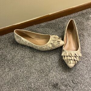 Gold Ruffle Flats
